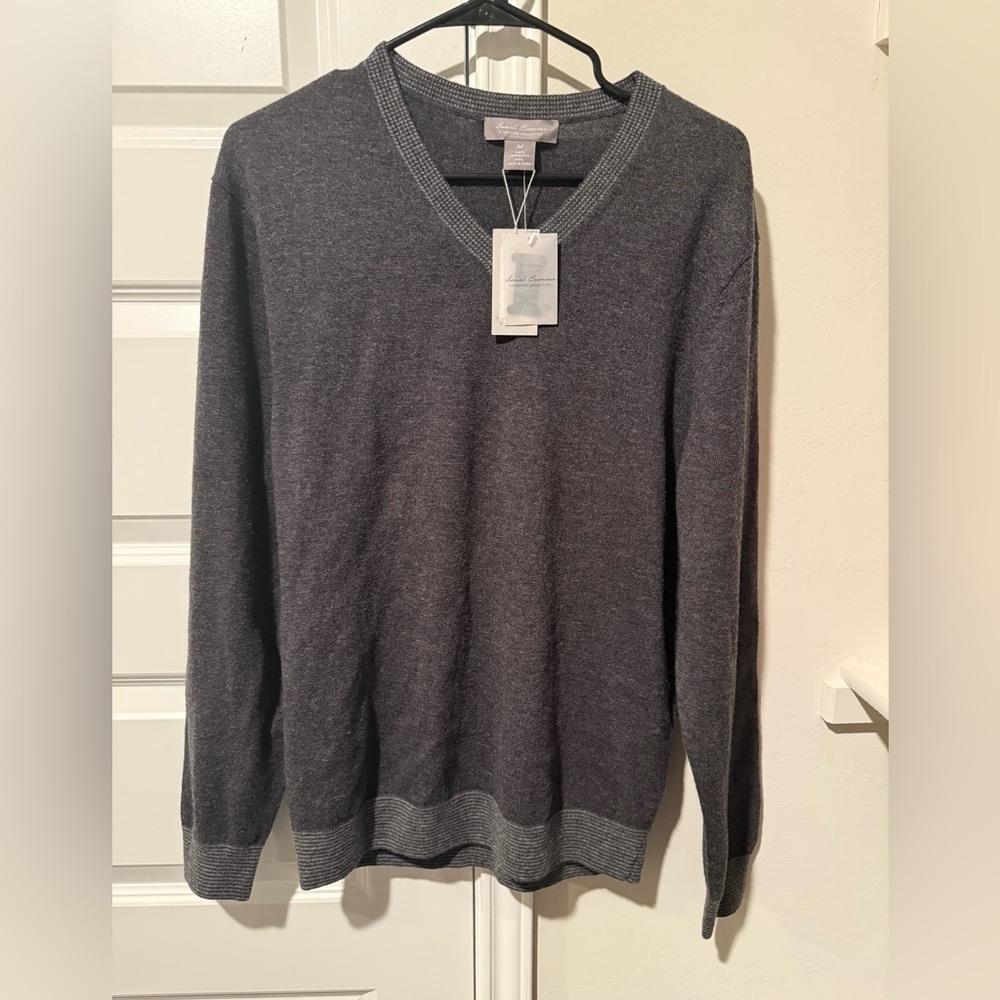 Brand New Men’s Daniel Cremieux Sweater 100% Wool Size M Soft Luxury